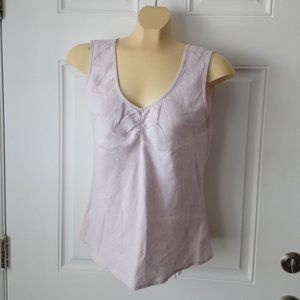 J. JILL Lylac 100% Linen Tank Cami Top Sz S